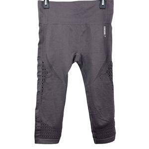 Gymshark Energy Seamless Cropped Leggings Gray Size Large